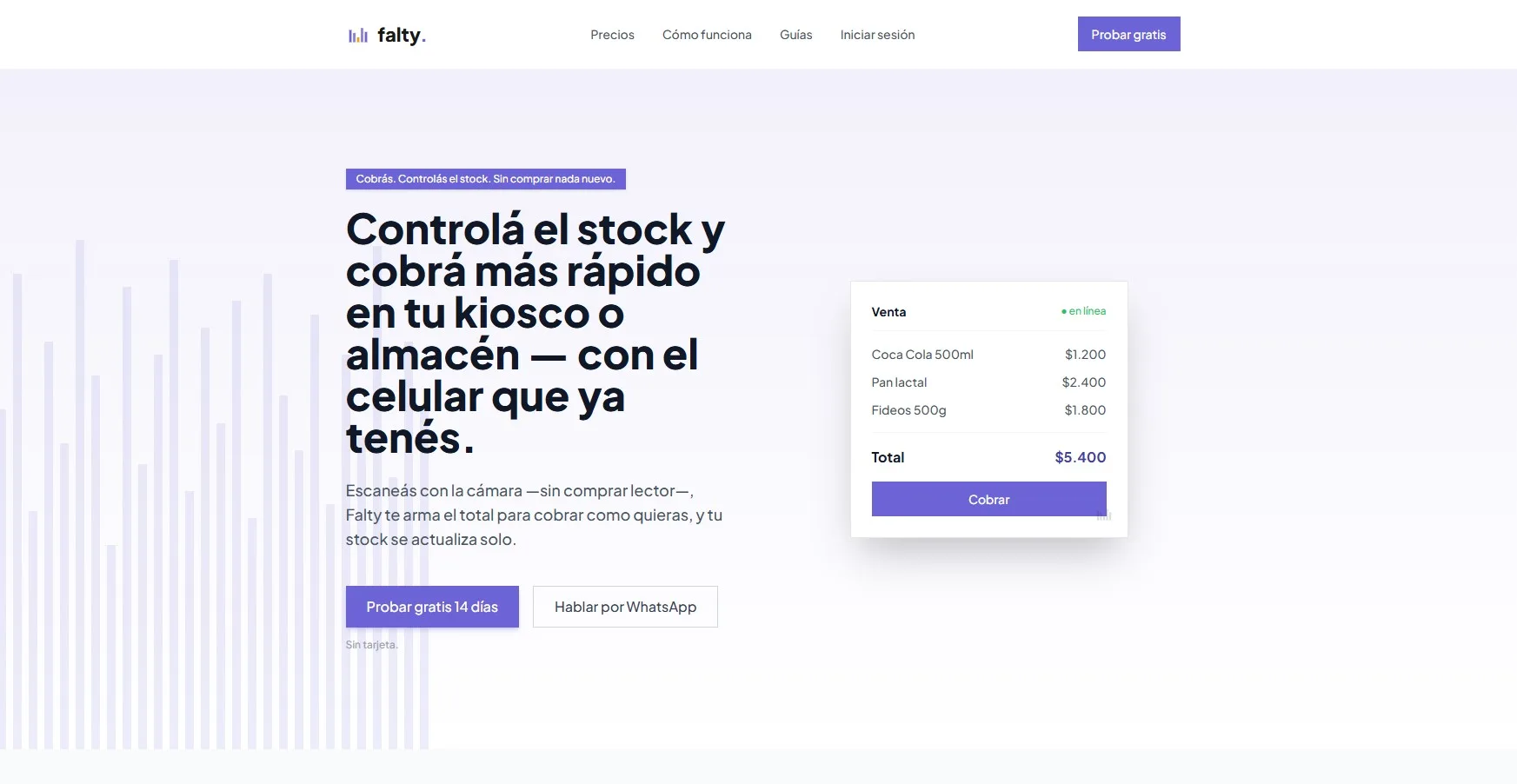 Falty — Control de Stock y Cobro para Comercios | danirox