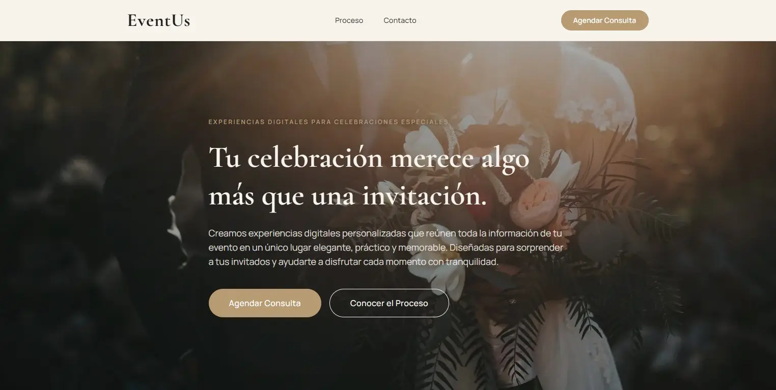 EventUs — Experiencias Digitales para Celebraciones | danirox